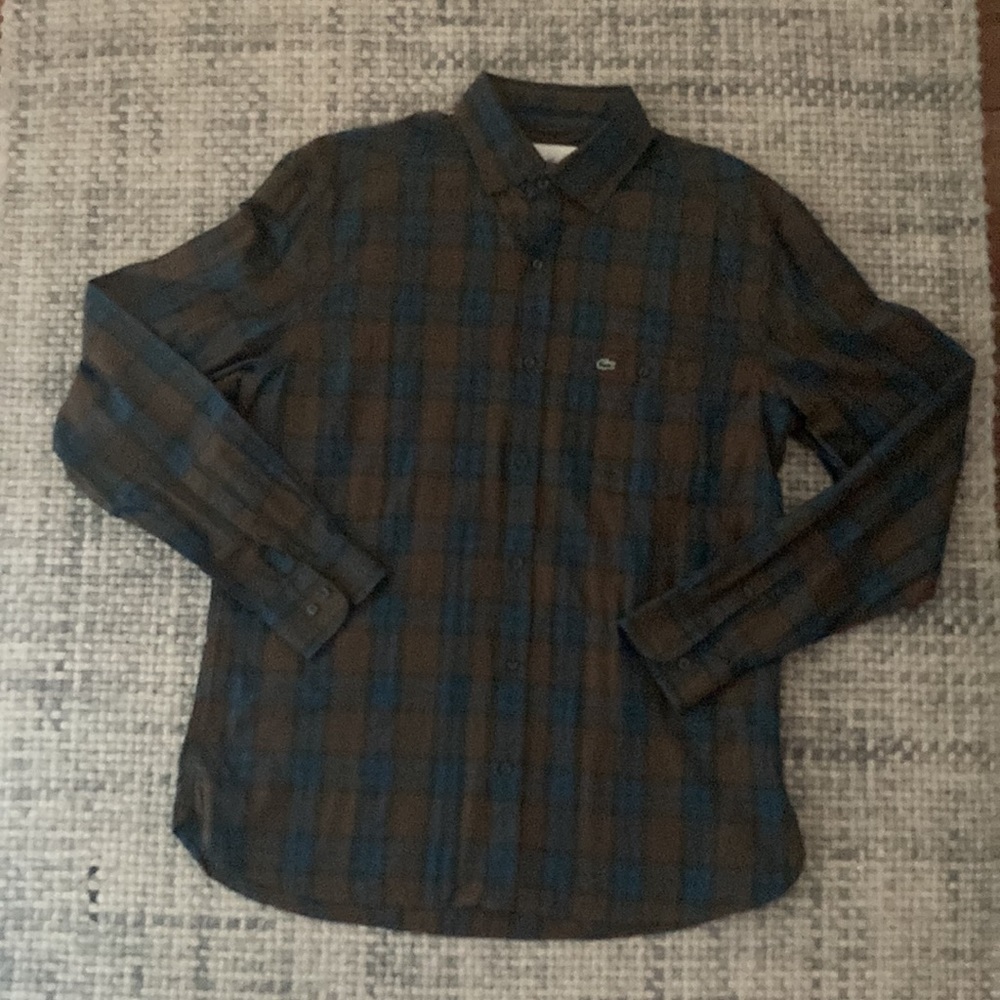 Lacoste man’s long sleeve shirt. Size 42